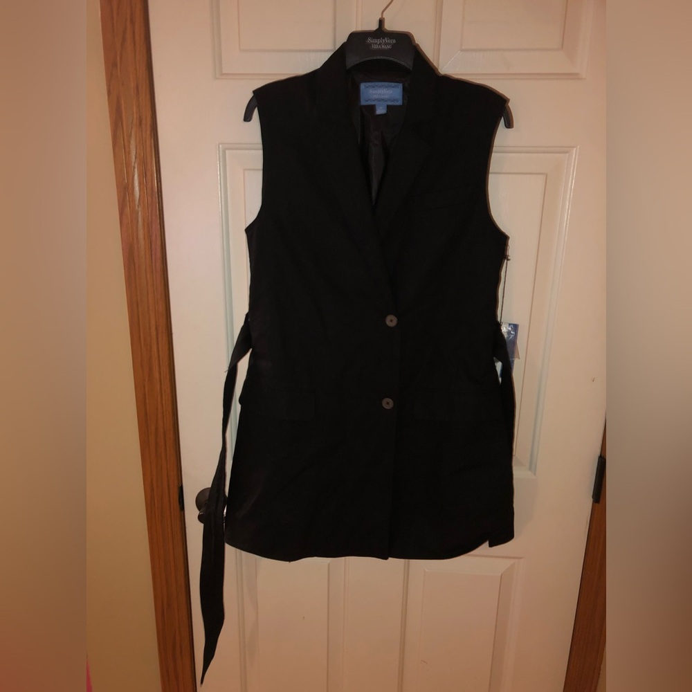 Women’s Simply Vera Vera Wang Vest, Size Medium NWT Size Medium - Picture 8 of 16